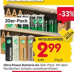 Rusta Ultra power batterie aa Angebot