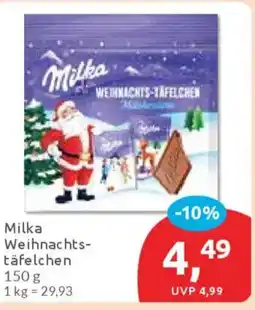 Budni Milka Weihnachtstäfelchen Angebot