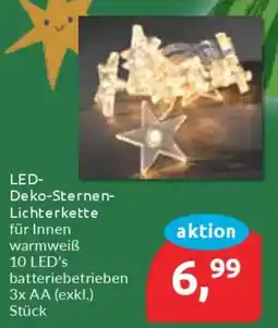 Budni LED- Deko-Sternen- Lichterkette Angebot