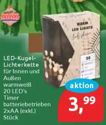 Budni LED-Kugel- Lichterkette Angebot