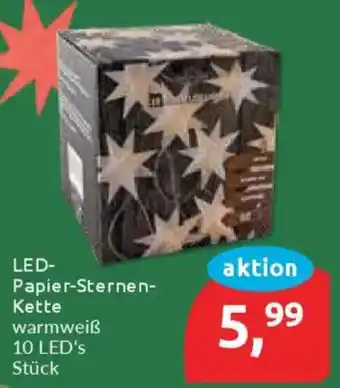 Budni LED- Papier-Sternen- Kette Angebot