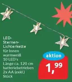 Budni LED- Sternen- Lichterkette Angebot