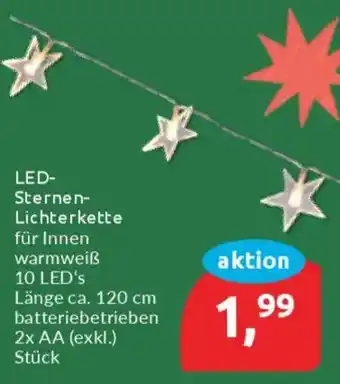 Budni LED- Sternen- Lichterkette Angebot