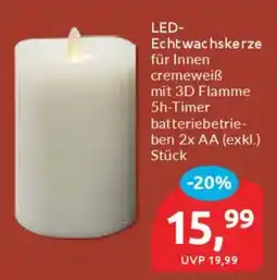 Budni LED- Echtwachskerze Angebot