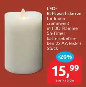 Budni LED- Echtwachskerze Angebot