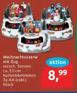 Budni Weihnachtsszene mit Zug Angebot