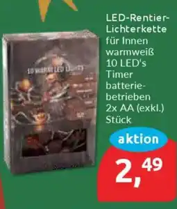 Budni LED-Rentier- Lichterkette Angebot
