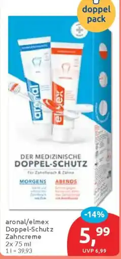 Budni aronal/elmex Doppel-Schutz Zahncreme Angebot