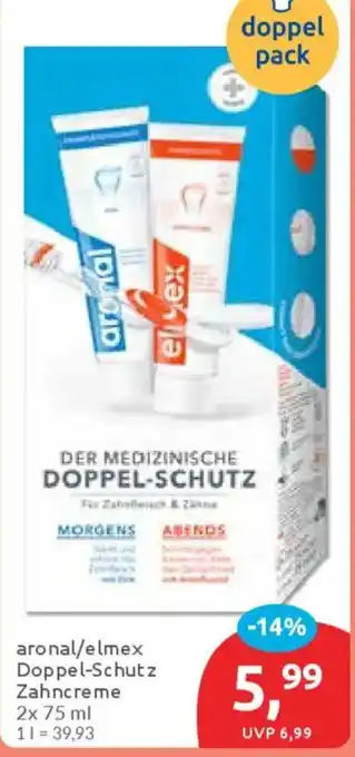 Budni aronal/elmex Doppel-Schutz Zahncreme Angebot