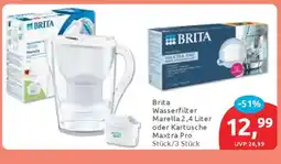 Budni Brita Wasserfilter Marella 2,4 Liter oder Kartusche Maxtra Pro Angebot
