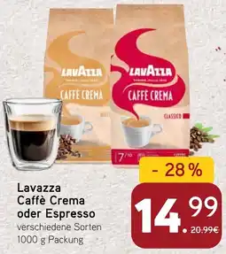 Dornseifer Lavazza Caffè Crema oder Espresso Angebot
