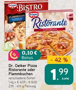 Dornseifer Dr. Oetker Pizza Ristorante oder Flammkuchen Angebot