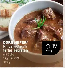 Dornseifer DORNSEIFERS Rindergulasch fertig gebraten mit Soße Angebot