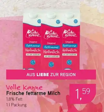 Dornseifer Volle Kanne Frische fettarme Milch 1,8% Fett Angebot
