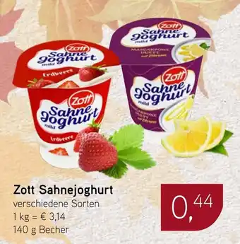 Dornseifer Zott Sahnejoghurt Angebot