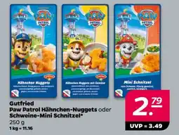 NETTO Gutfried Paw Patrol Hähnchen-Nuggets oder Schweine-Mini Schnitzel Angebot