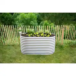 Netto Marken-Discount Westmann Metall Hochbeet Gartenbeet Grow Faster silber 160x80x82 cm Angebot