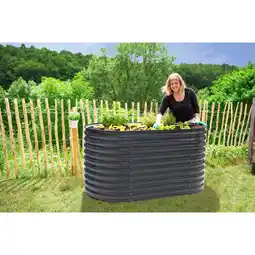 Netto Marken-Discount Westmann Metall Hochbeet Gartenbeet Grow Faster anthrazit 160x80x82cm Angebot