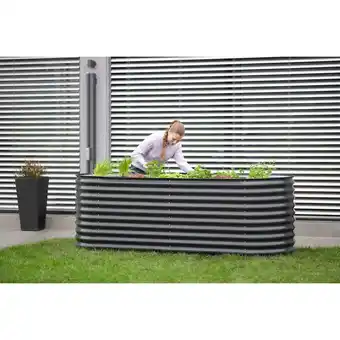 Netto Marken-Discount Westmann Metall Hochbeet Gartenbeet Grow Faster anthrazit 240x80x82cm Angebot