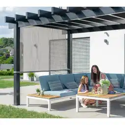 Netto Marken-Discount Sojag Aluminium Pergola Yamba 10x16 inkl. Sonnensegel Angebot