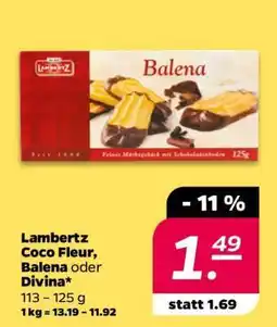 NETTO LAMBERTZ Coco-Fleur, Balena oder Divina Angebot