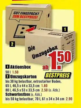 B1 Discount Baumarkt Aktionsbox Oder Umzugskarton Angebot