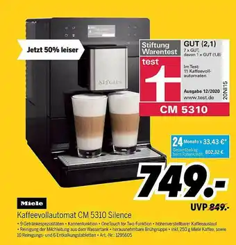 MEDIMAX Miele Kaffeevollautomat Cm 5310 Silence Angebot