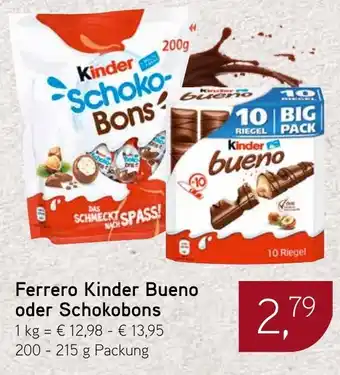 Dornseifer Ferrero Kinder Bueno oder Schokobons Angebot