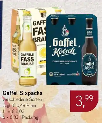 Dornseifer Gaffel Sixpacks Angebot