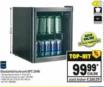 METRO Glastürkühlschrank GPC 1046 Angebot