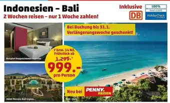 Penny Reisen Indonesien - Bali Angebot