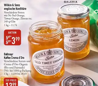 Galeria Markthalle Wilkin & Sons englische Konfitüre Angebot