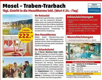 Penny Reisen Mosel - Traben-trarbach Angebot