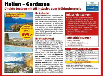 Penny Reisen Italien - Gardasee Angebot