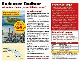 Penny Reisen Bodensee-radtour Angebot