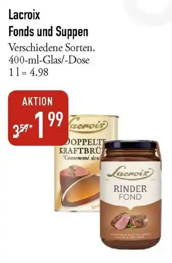 Galeria Markthalle Lacroix Fonds und Suppen Angebot