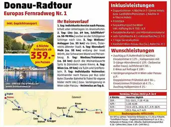 Penny Reisen Donau-radtour Angebot