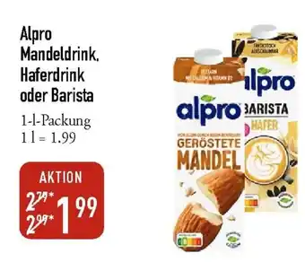 Galeria Markthalle Alpro Mandeldrink, Haferdrink oder Barista Angebot
