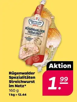 NETTO Rügenwalder spezialitäten streichwurst im netz Angebot