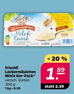 NETTO Frischli leckermäulchen minis 6er-pack Angebot