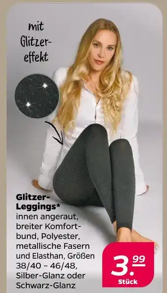 NETTO Glitzer-leggings Angebot