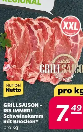 NETTO Grillsaison - iss immer! schweinekamm mit knochen Angebot