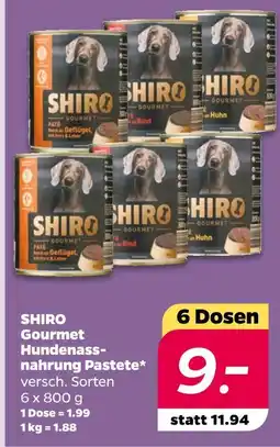 NETTO Shiro gourmet hundnassnahrung pastete Angebot