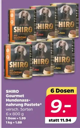 NETTO Shiro gourmet hundnassnahrung pastete Angebot