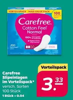 NETTO Carefree slipeinlagen im vorteilspack Angebot