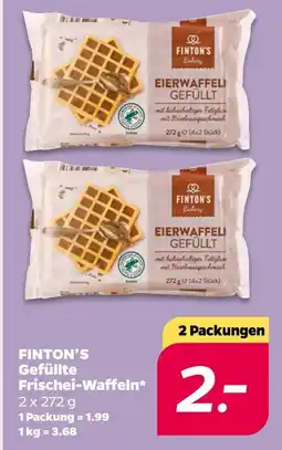 NETTO Finton's bakery gefüllte frischei-waffeln Angebot