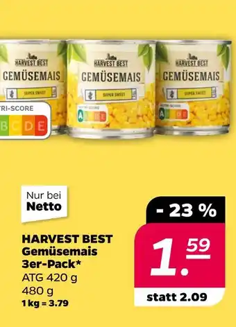 NETTO Harvest best gemüsemais Angebot