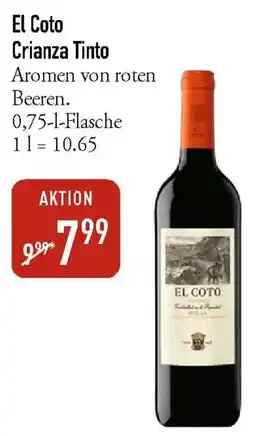 Galeria Markthalle El Coto Crianza Tinto Angebot