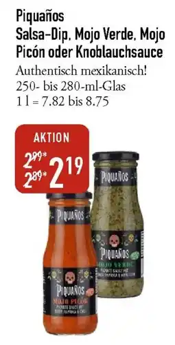 Galeria Markthalle Piquaños Salsa-Dip. Mojo Verde, Mojo Picón oder Knoblauchsauce Angebot