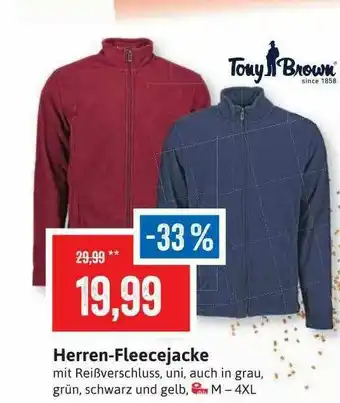 Stolz Tony Brown Herren-fleecejacke Angebot